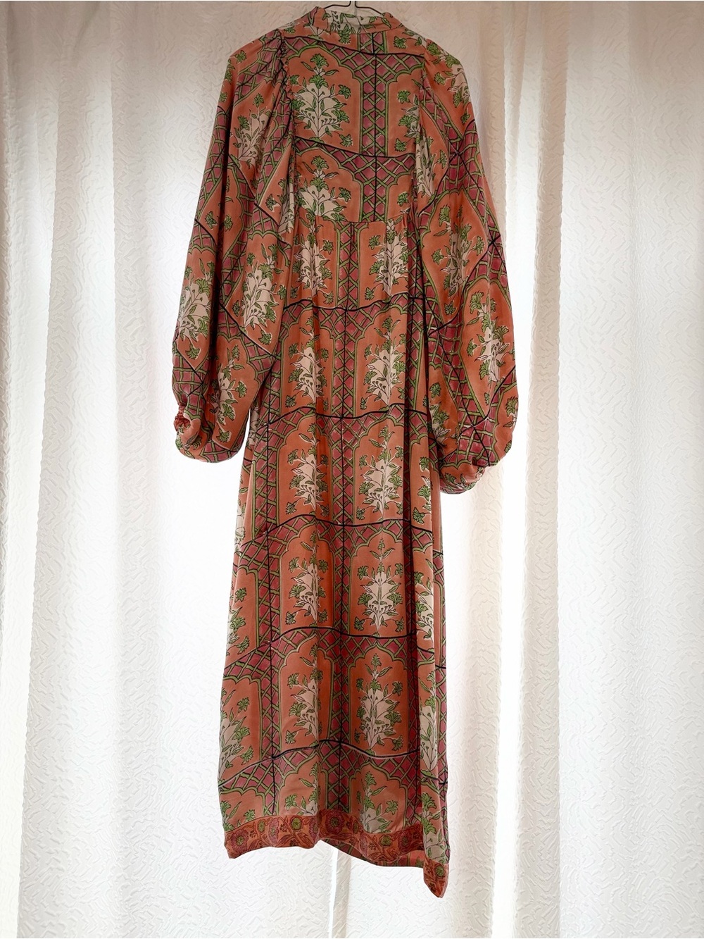 Clara The Label Cassia Floral Maxi Dress Peach Quartz XS - Picture 8 of 16